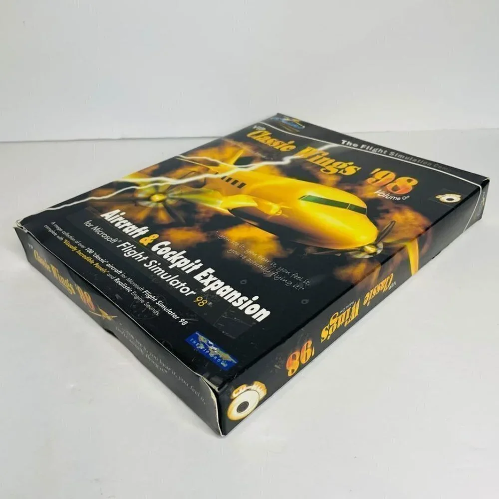 Vip‎ Classic Wings '98 PC-CD Rom, Aircraft & Cockpit Expansion Big Box w/Manual